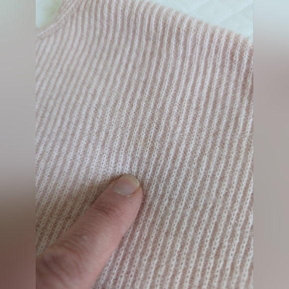 Elisabeth Williams by Blair Lambswool Angora Pink Button Down Sweater, size XL - Picture 11 of 13